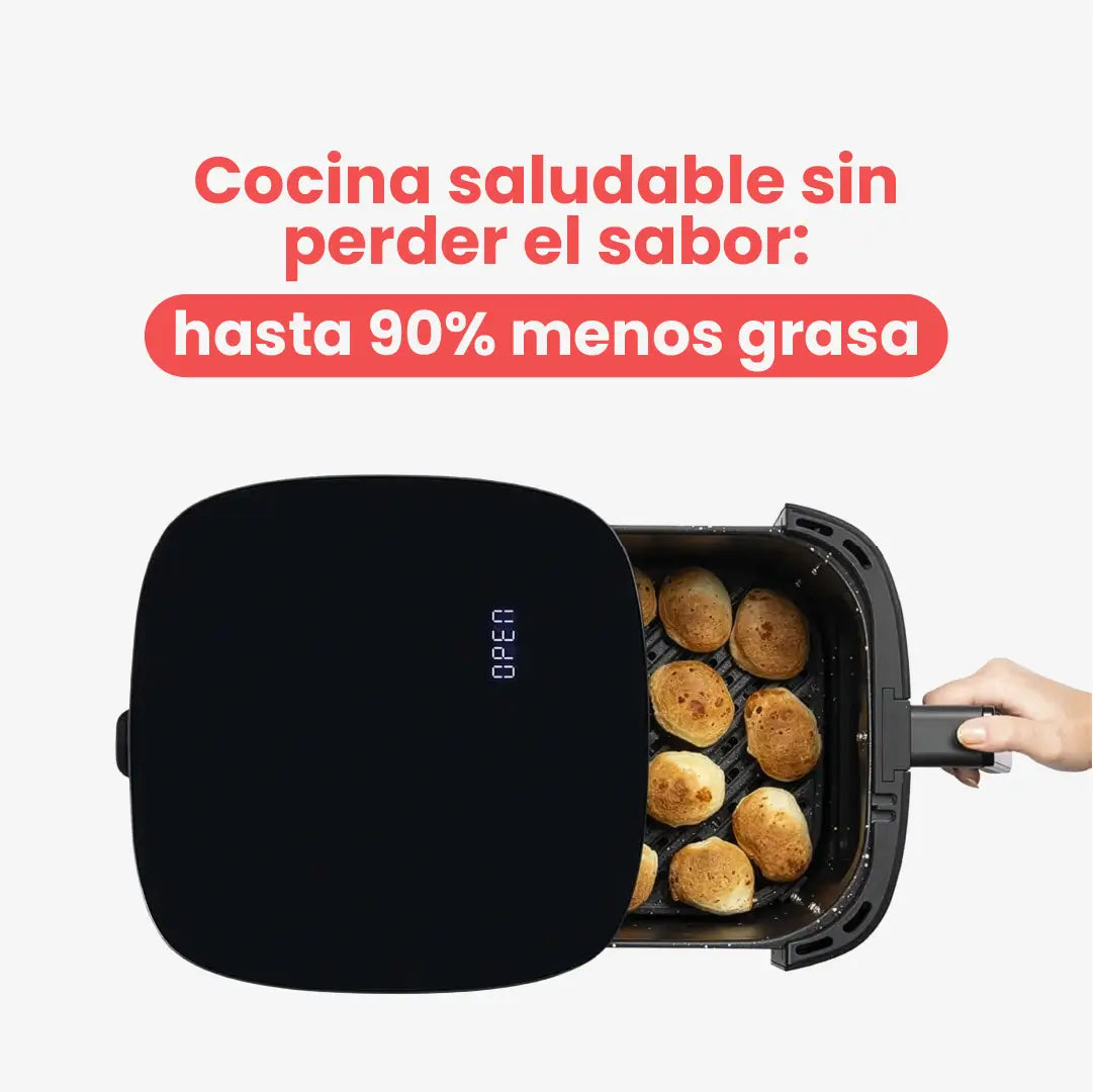 Llevá 2 y Pagá 1 - Freidora de Aire Turbo 5 en 1 + Regalo Kit Con 10 Utensilios de Cocina