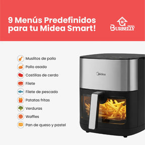 Llevá 2 y Pagá 1 - Freidora de Aire Turbo 5 en 1 + Regalo Kit Con 10 Utensilios de Cocina