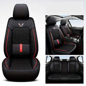 Funda Completa para Asientos de Auto en Cuero Legítimo + Juego Completo de Alfombras