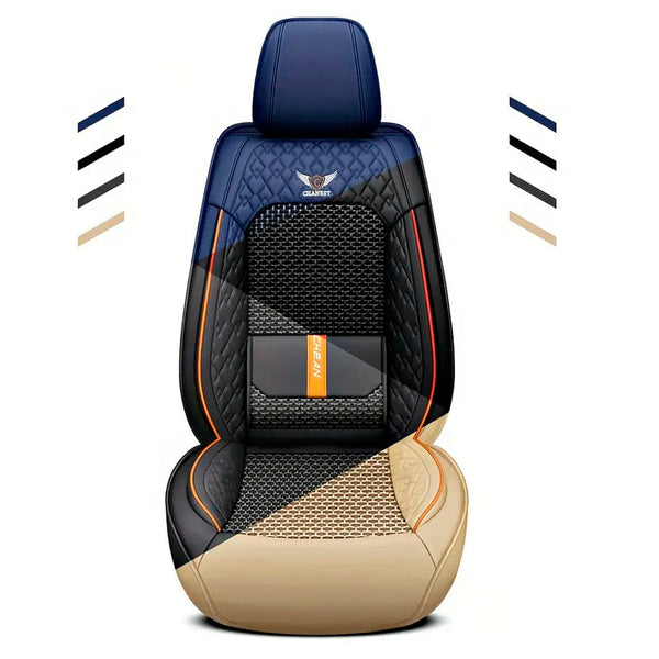 Funda Completa para Asientos de Auto en Cuero Legítimo + Juego de Alfombras Completo