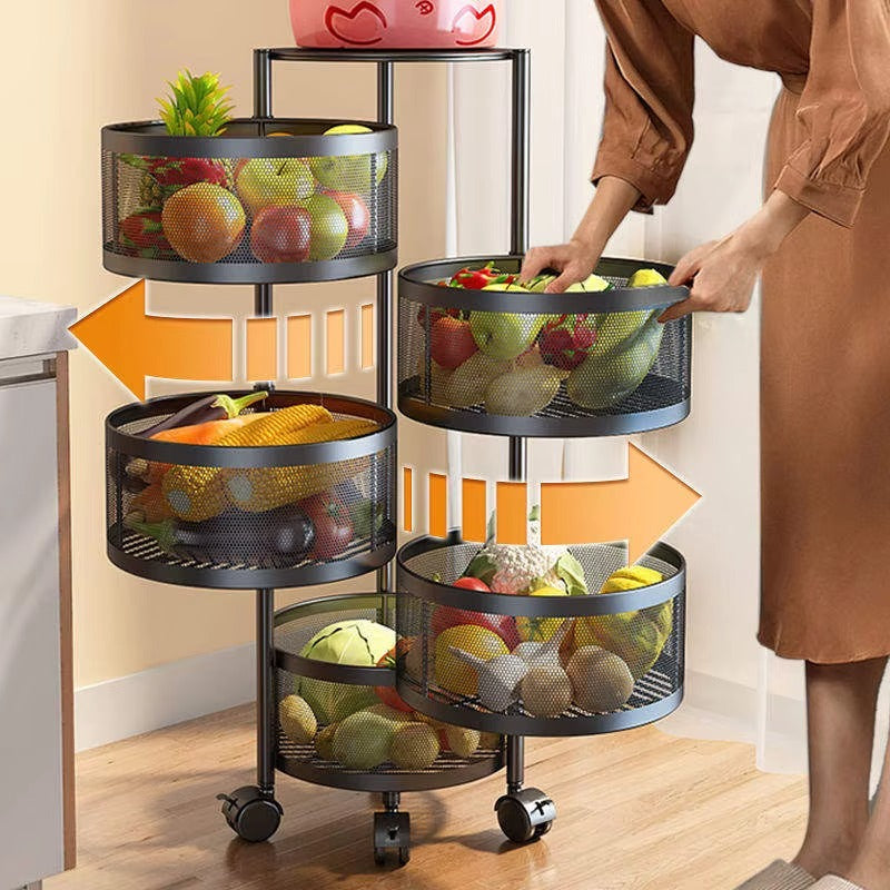 Llevá 2 y Pagá 1 - MetalRack 360° Organizador Multifunciones + Regalo Kit de Potes Herméticos